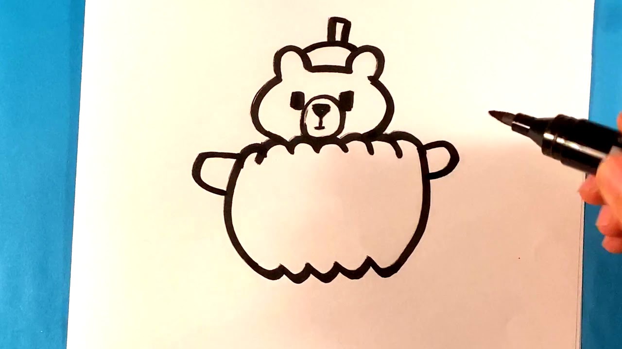 How to Draw Pumpkin Bear - Cute Drawing Lesson 