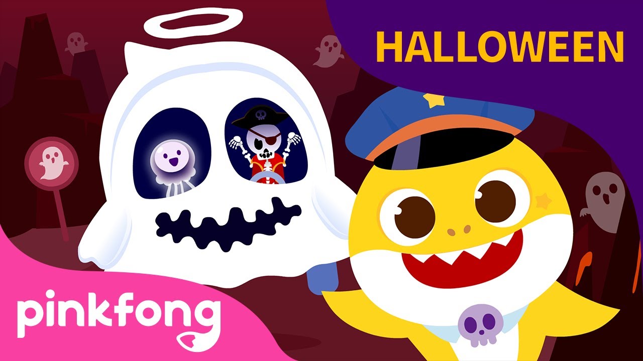 Bus de Halloween del Tiburón Bebé | Canciones de Halloween | Pinkfong @Baby Shark en Español 