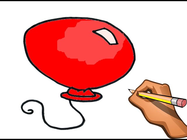 DIBUJANDO UN GLOBO / HOW TO DRAW A BALLOON STEP BY STEP 