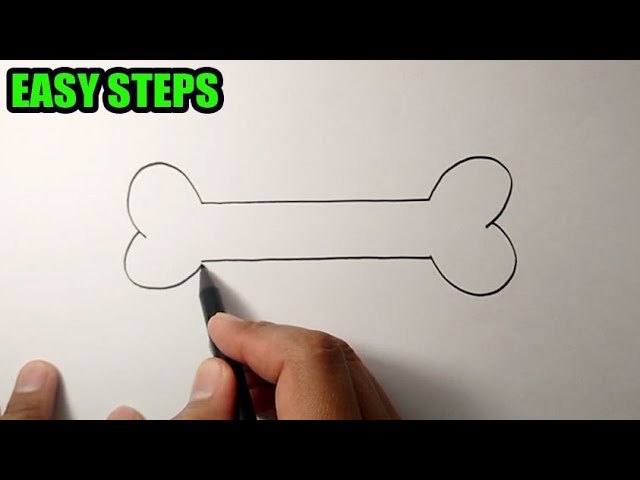 How to draw a bone for a dog | So Simple Drawing 