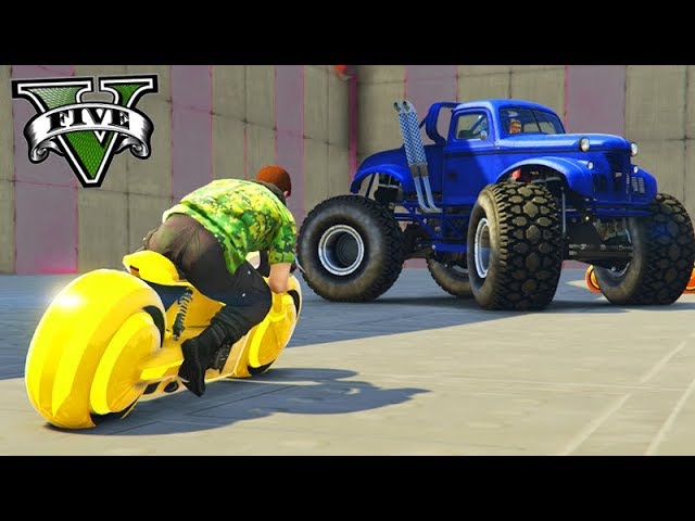 GTA V Online: MOTO TROLL vs NOVO MONSTER TRUCK - MAIS de 10 KILLS!!! 