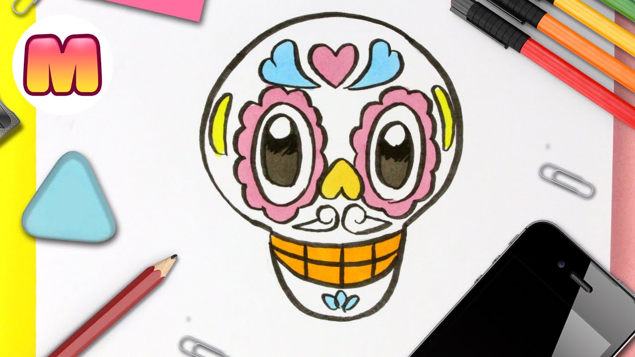 COMO DIBUJAR UNA CATRINA KAWAII ? FACIL Y PASO A PASO ?Como dibujar halloween kawaii 