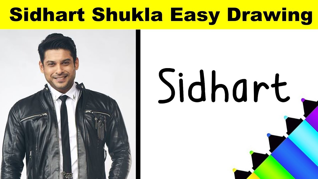 Siddhart Shukla Turn Words Into Picture Easy Art - Bigg Boss 13 