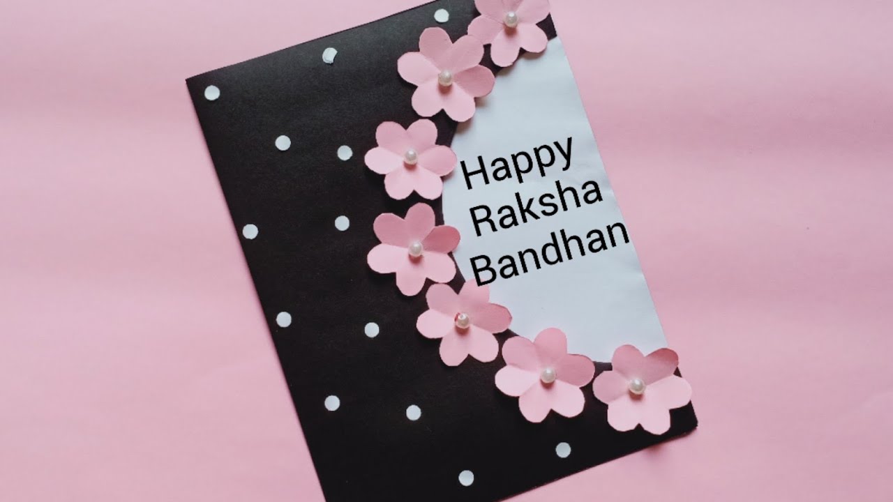 How to make Rakshabandhan card at home / Diy Rakhi card/Rakshabandhan 2020/ Easy handmade Rakhi card 1