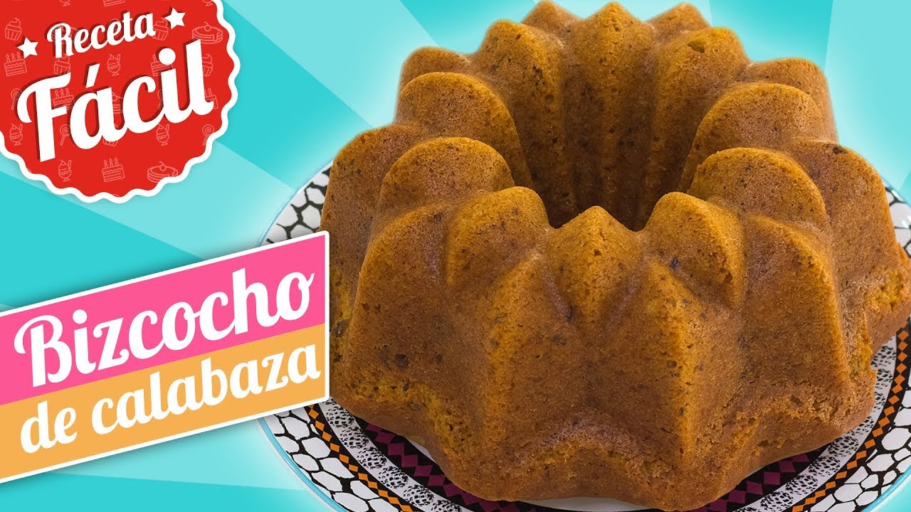 BIZCOCHO DE CALABAZA (zapallo, auyama, ayote o pipián) | Receta fácil | Quiero Cupcakes! 