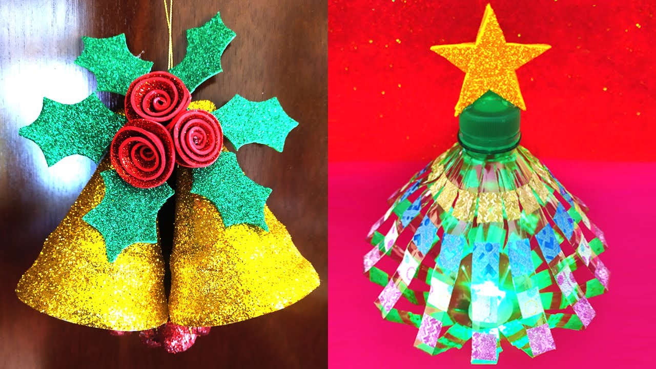 Manualidades NAVIDEÑAS Con Material RECICLADO - Adornos Navideños con RECICLAJE 2020 