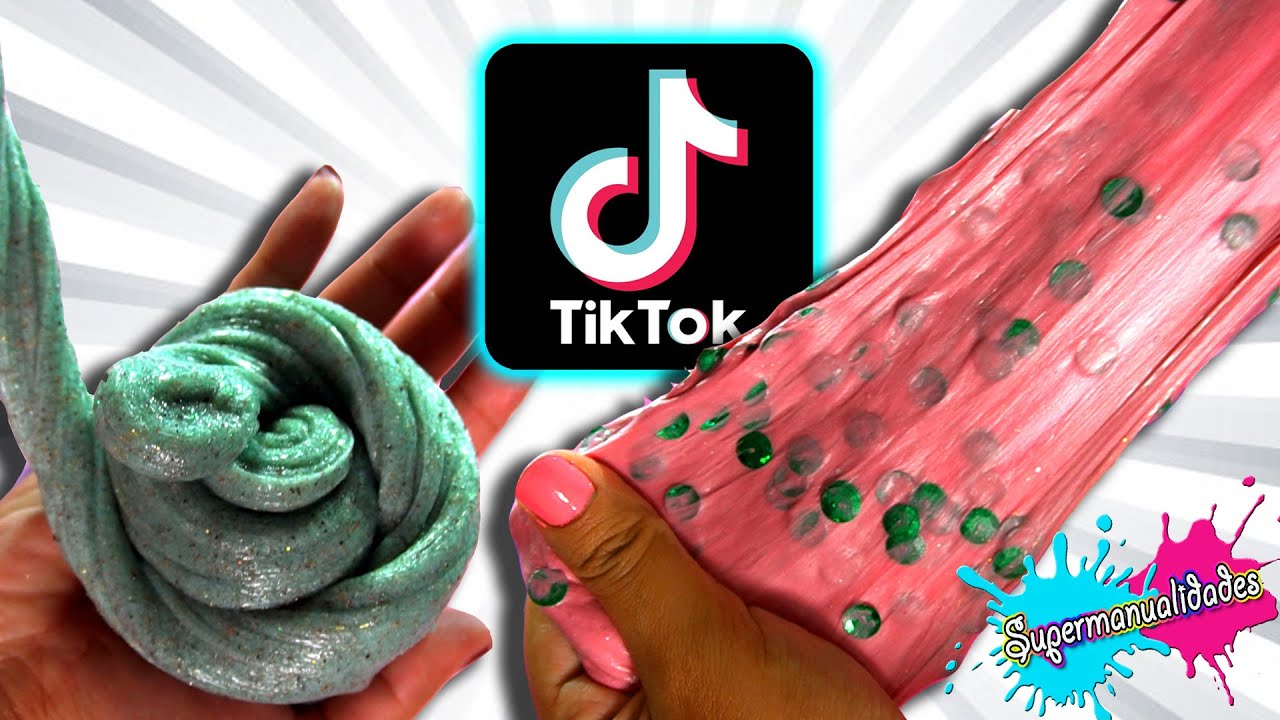 Probando recetas de Slime TikTok (sin bórax, ni pegamento) - Supermanualidades 