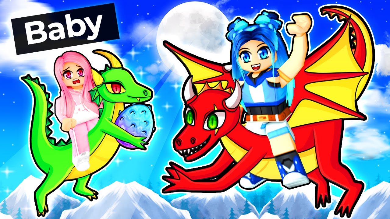 We adopted Baby Dragons in Roblox! 