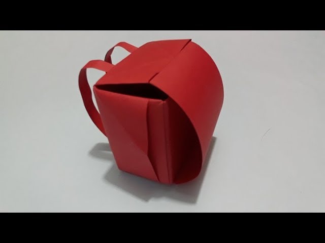 Origami Mochila o Maleta de papel - Origami Paper Backpack or Suitcase 