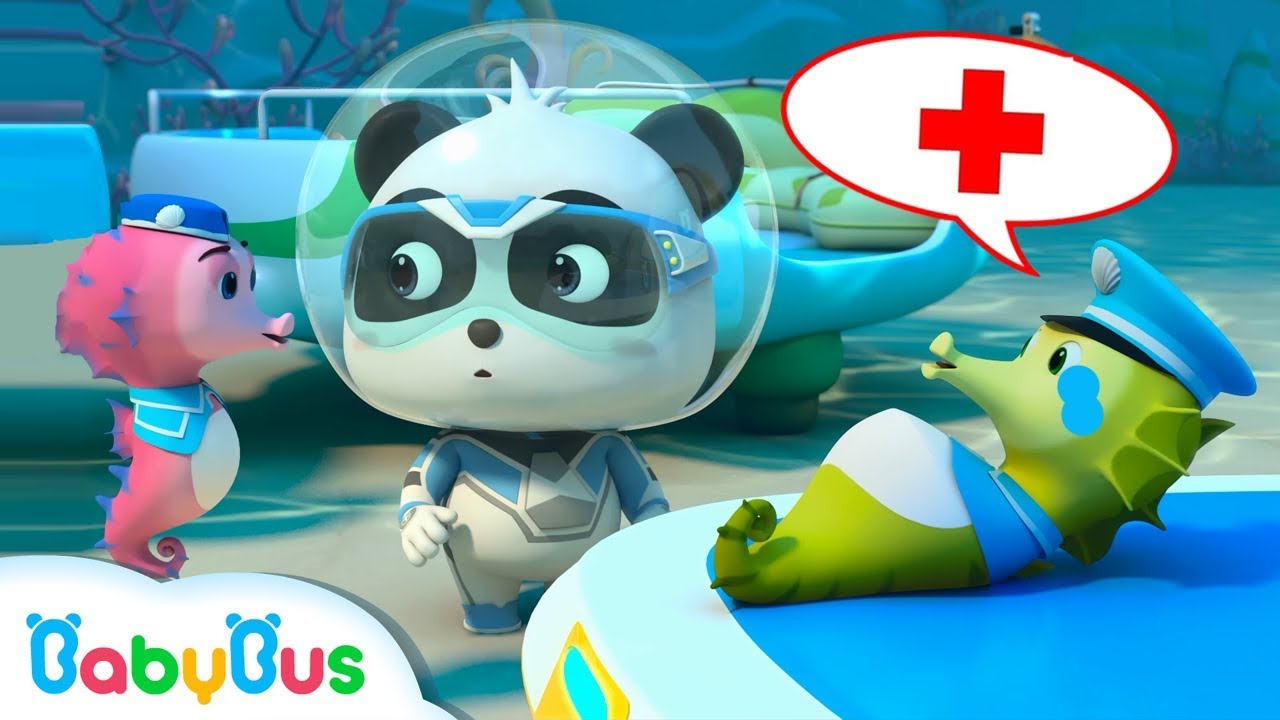 *NEW* Super Panda Rescues Daddy Seahorse | Super Rescue Team 9 | Panda Cartoon | BabyBus 