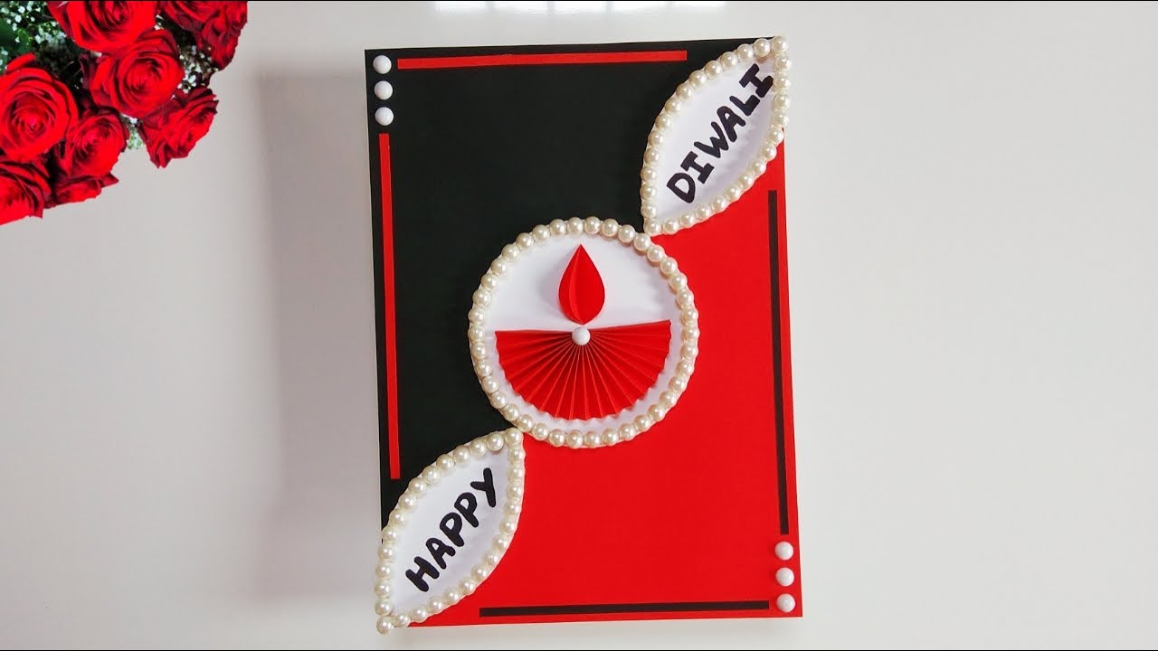 DIY Diwali greeting card | Handmade Diwali card making ideas | How to make greeting card for Diwali 