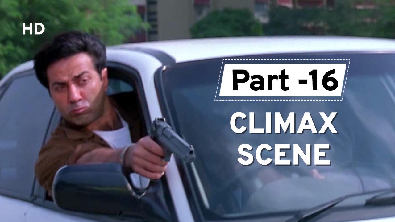 Climax Scene | Amrish Puri | Sunny Deol | Raveena Tandon | Salaakhen | Hindi Action Movie 