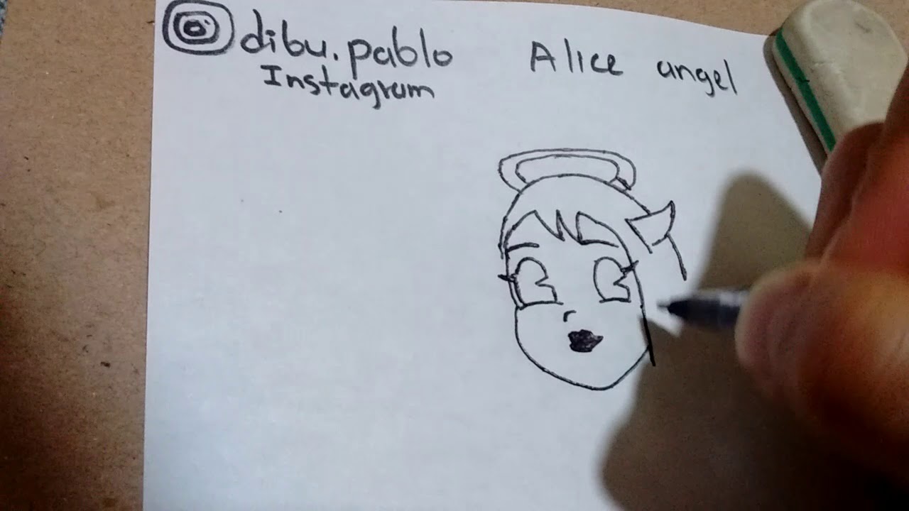 Cómo dibujar a Alice angel /how to draw Alice angel 