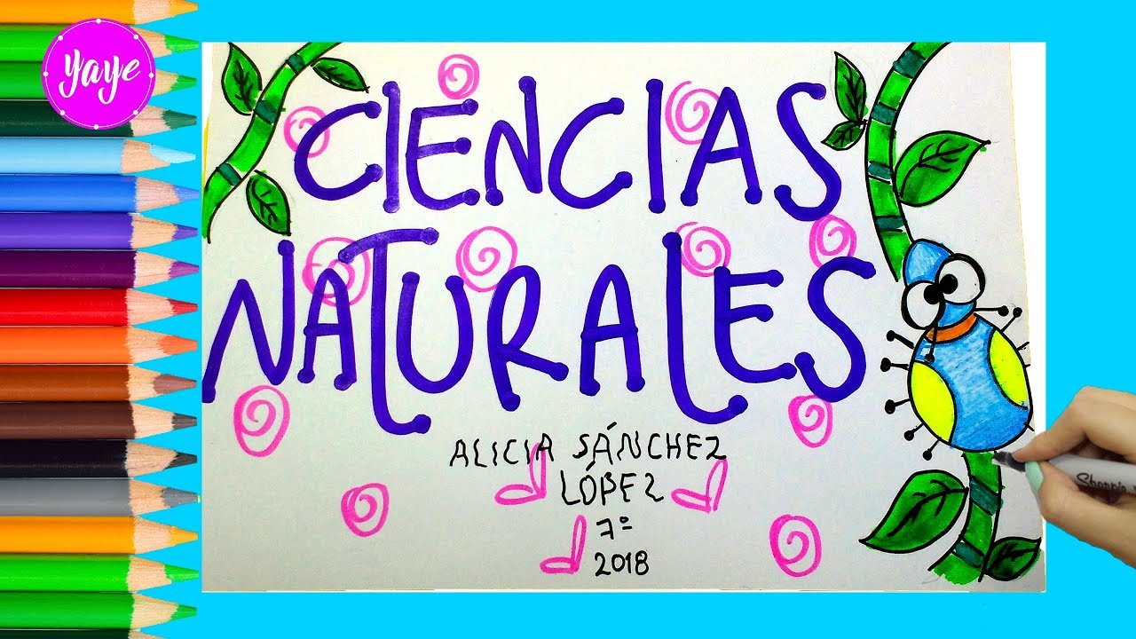 IDEAS PARA MARCAR CUADERNOS-Cómo marcar cuaderno de Ciencias Naturales-Yaye 