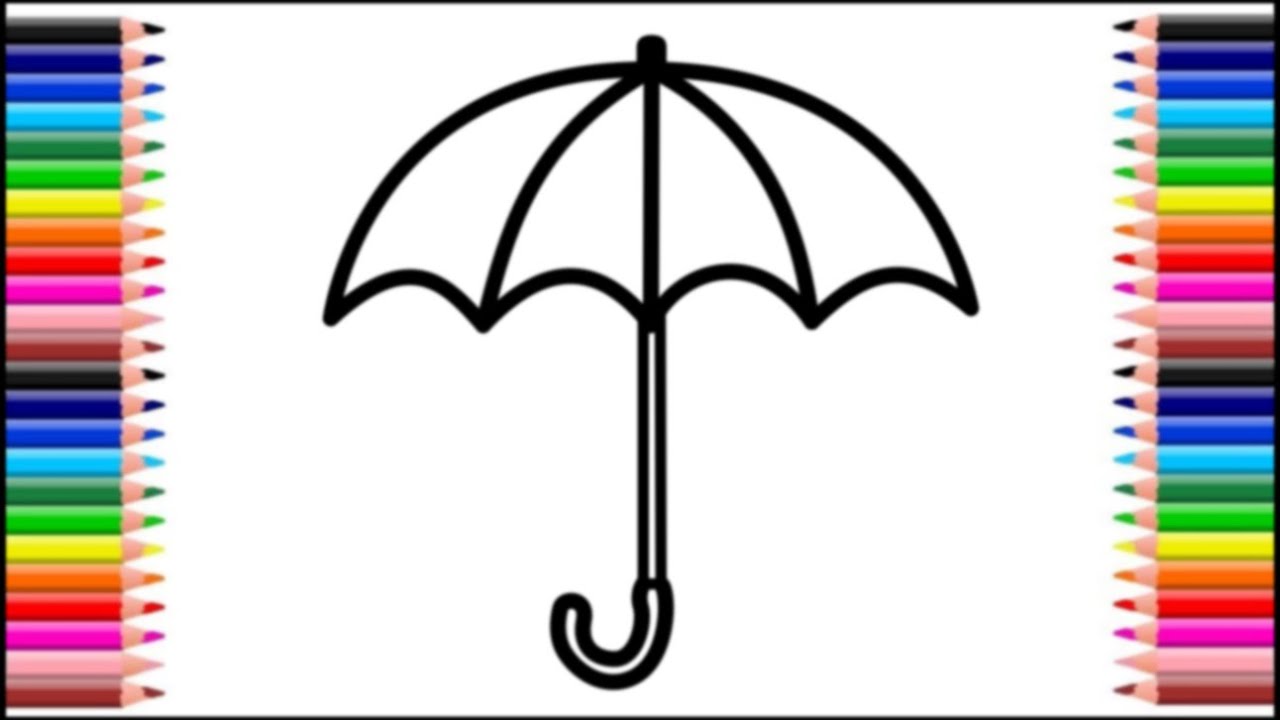 Easy Drawing | Umbrella drawing for kids 