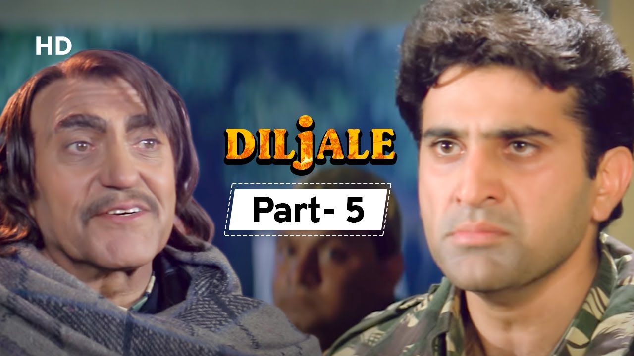 प्रेमी है, पागल है, दीवाना है - Diljale - Movie Part 05 - Ajay Devgan - Amrish Puri 