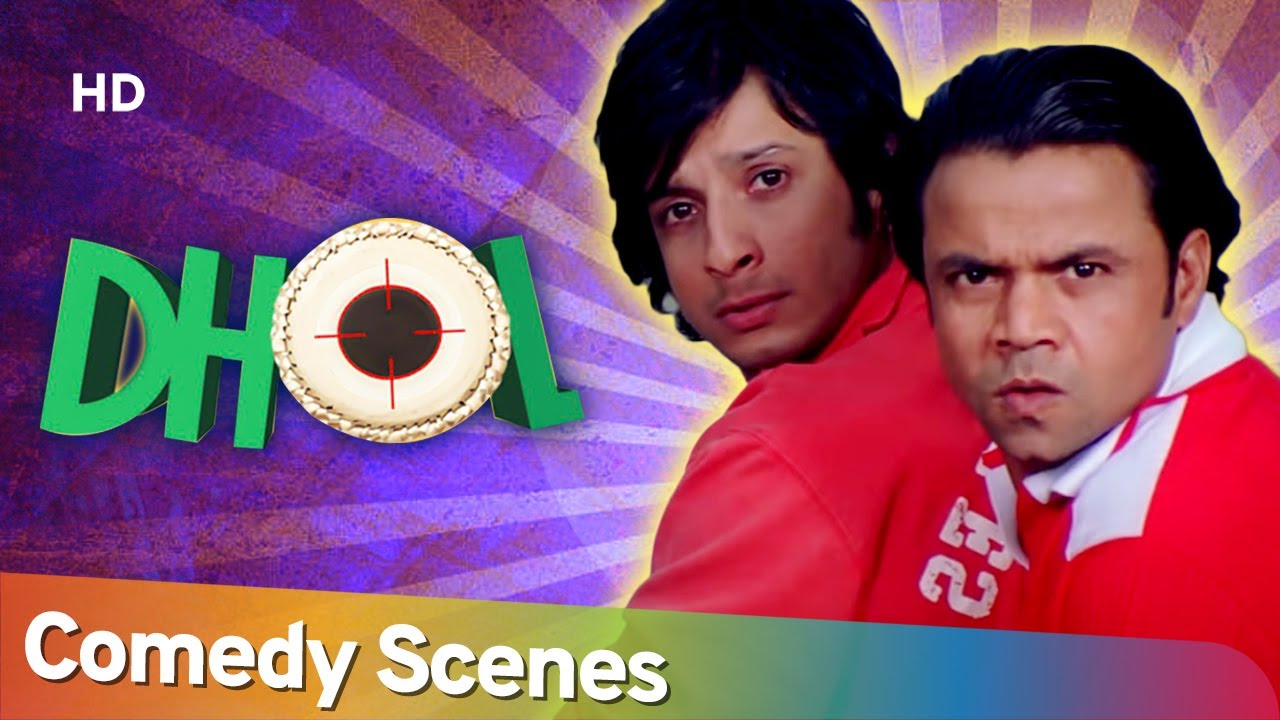 Best Hindi Comedy Scenes Of Sharman Joshi - Movie Dhol- Tusshar Kapoor -Rajpal Yadav -Kunal Khemu 