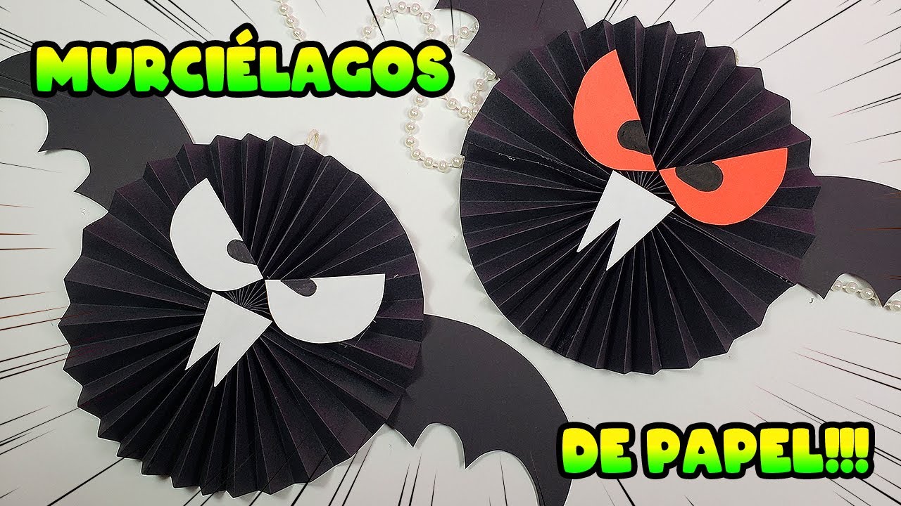 Murciélago de papel fácil y sencillo | Decora tus fiestas de Halloween | Paper Bat Easy 