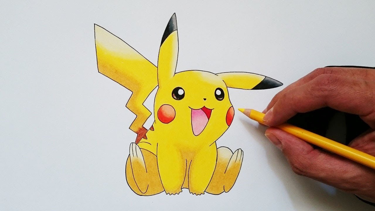 APRENDE cómo DIBUJAR a PIKACHU PASO A PASO!!!! ?✅ 