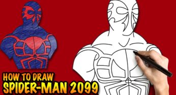 How to draw Spider-Man 2099 – Easy step-by-step drawing tutorial