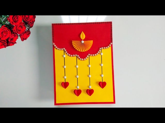 DIY Diwali card ideas | Diwali card making ideas | How to make Diwali card easy 