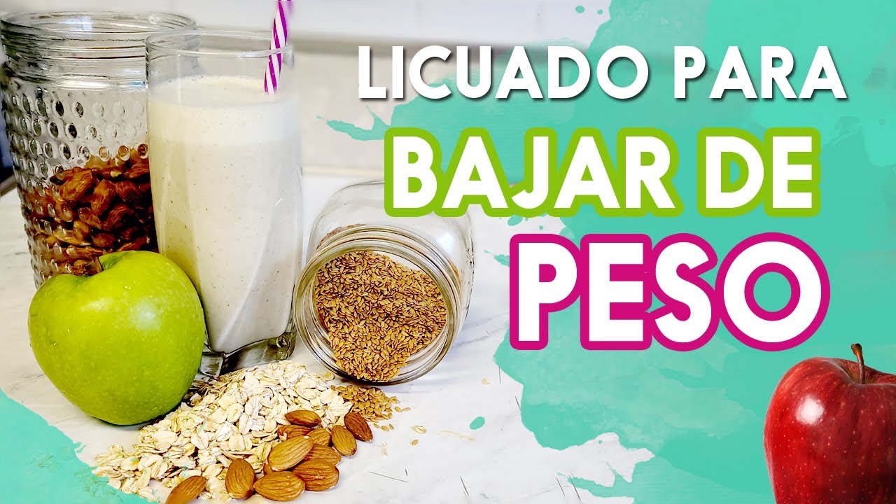 Licuado para BAJAR DE PESO de avena con manzana 