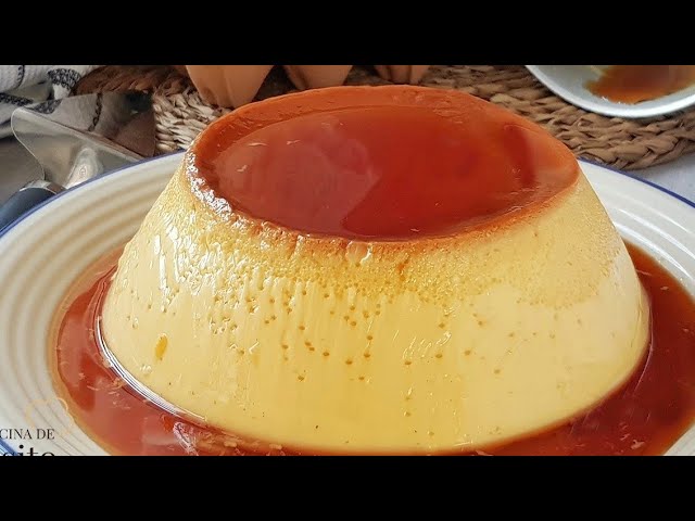 El Flan de huevo y vainilla definitvo, SIN HORNO y muy FACIL ¡Compruebalo! 