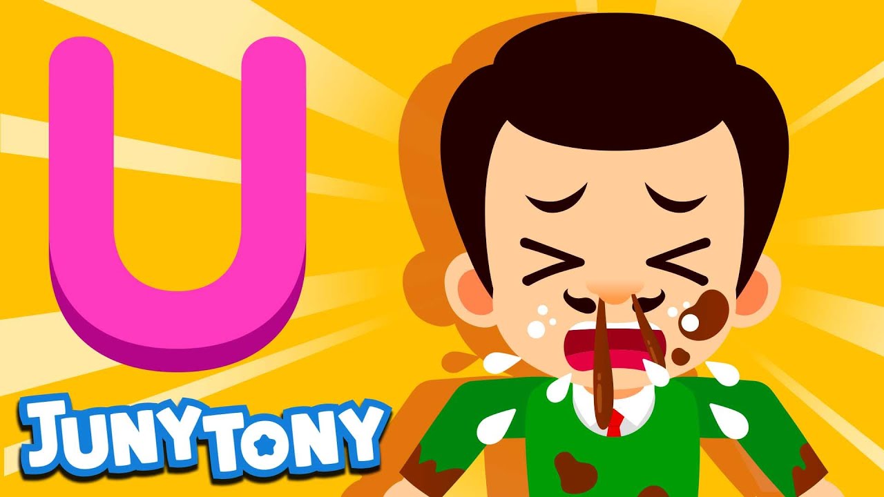 Unlucky Uncle | Phonics Song for Kids | Alphabet U Song | Kindergarten Song | JunyTony 