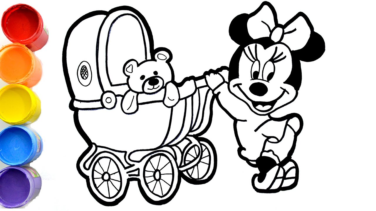 Drawings MICKEY MOUSE babies MINNIE toys Disney - How to draw Mickey Mouse #learntodrawtoys 