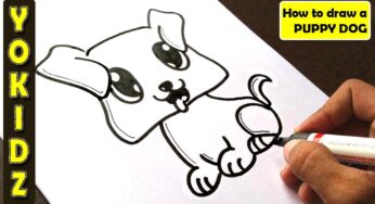 How to draw a PUPPY DOG