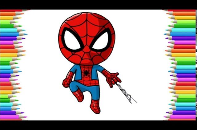 How To Draw Spider Man Cute Marvel Superheroes Easy Drawing Lesson Bizimtube Creative Diy Ideas Crafts And Smart Tips