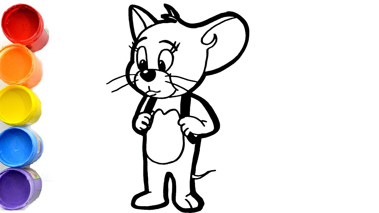 Como dibujar a Jerry muy facil |Tom y Jerry en Español | how to draw jerry | Looney Tunes 