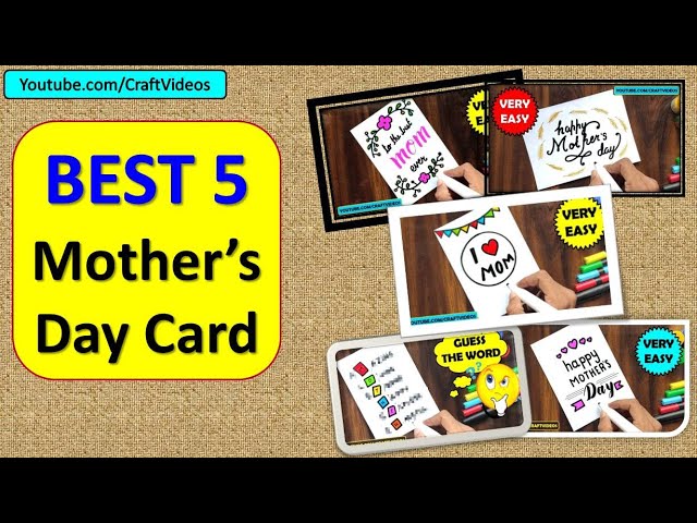 MOTHERS DAY CARD DRAWING IDEAS | 5 BEST MOTHER'S DAY CARD 1