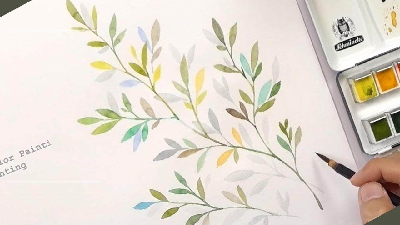 Learn to Paint Leaves for Beginners 