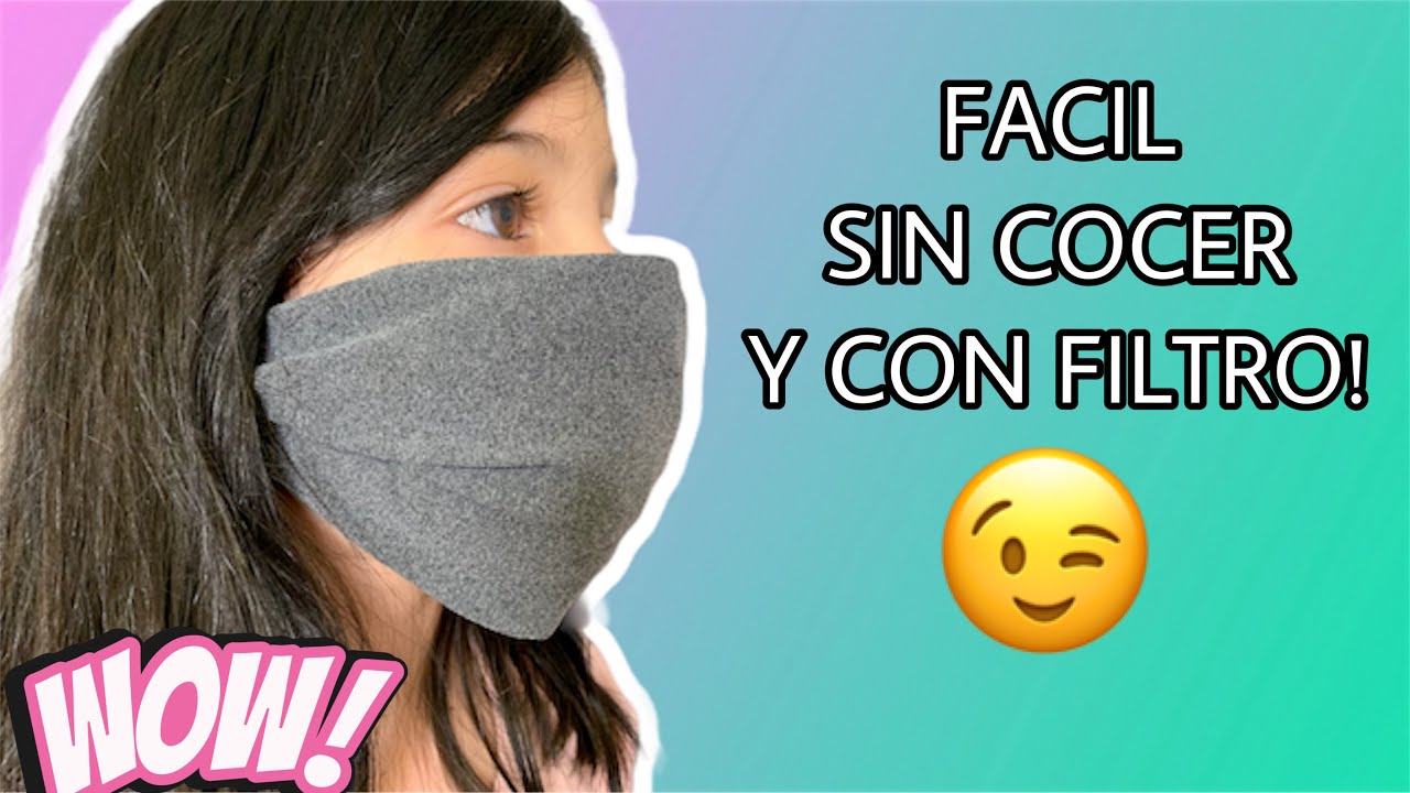 TAPABOCAS SIN MAQUINA?MAKE YOUR OWN FACE MASK AT HOME?NO SEWIN MACHINE 1