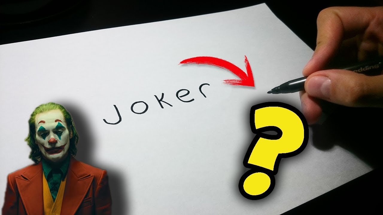 CÓMO CONVERTIR la palabra JOKER en DIBUJO!!! ?? 