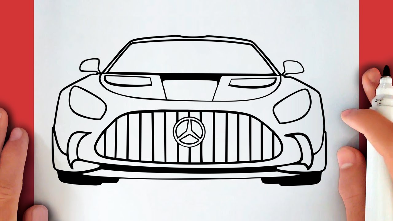 HOW TO DRAW A MERCEDES CAR 