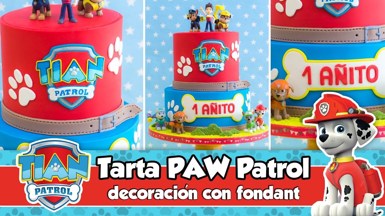 TARTA PATRULLA CANINA / PAW PATROL CAKE | Mesa dulce de Tián 