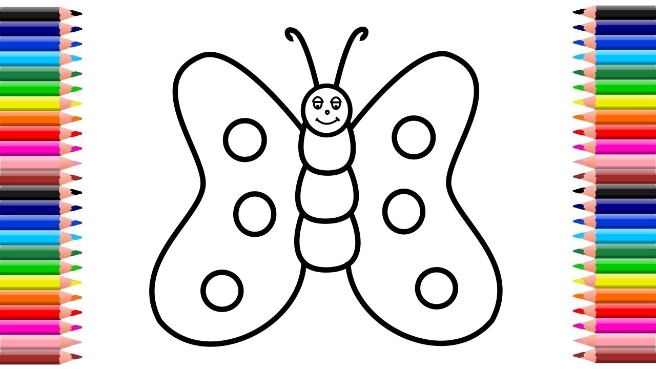 Como dibujar una mariposa facil 