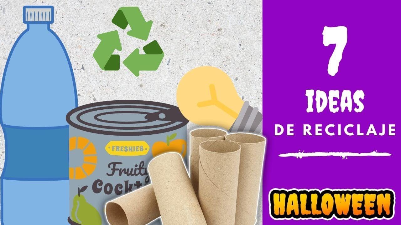 7 Manualidades para HALLOWEEN con material reciclado 