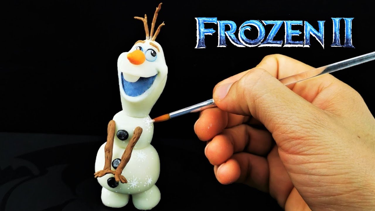 Como hacer a Olaf Frozen 2 Escultura Plastilina Porcelana | How to Olaf Frozen DIY| DibujAme Un 