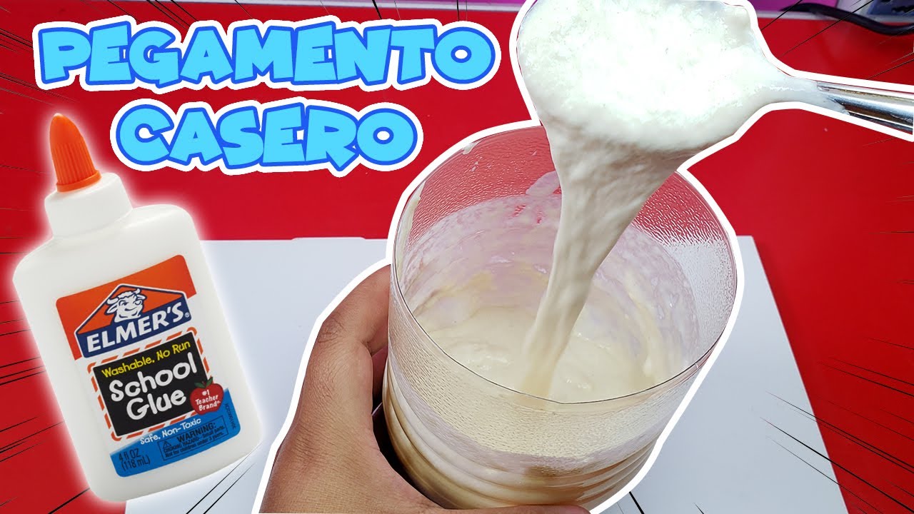 Como hacer pegamento casero / engrudo ❌ SIN FUEGO | Pegamento extra fuerte para manualidades 