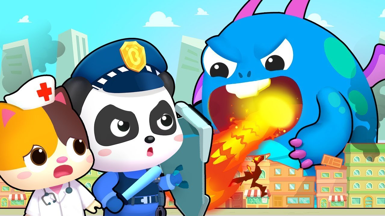 Hero Team vs Big Monster | Firefighter Song, Police Cartoon | Nursery Rhymes | Kids Songs | BabyBus 