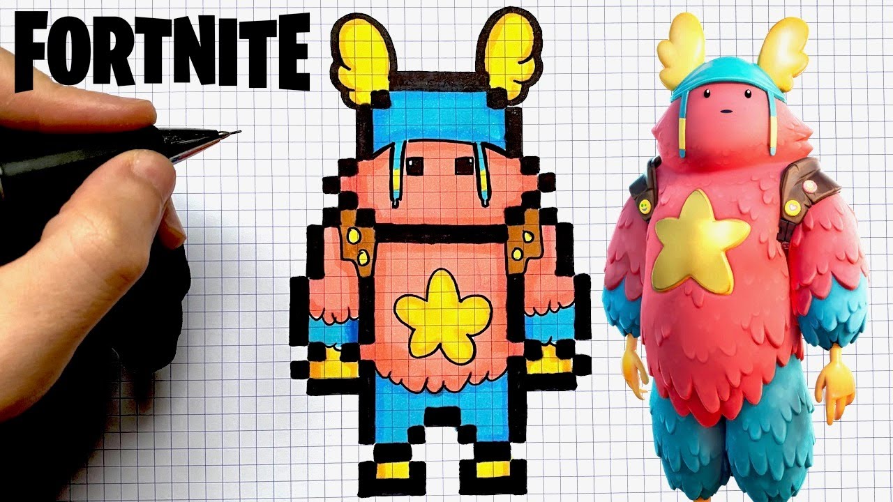 COMO DIBUJAR GUFF SKIN PIXEL ART 