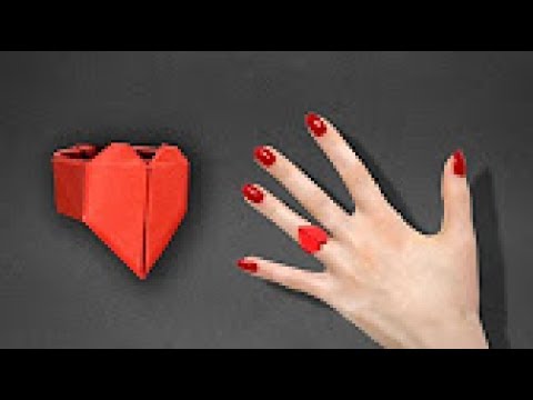 Anillo de papel en forma de Corazón - REGALO de san valentin (Audio ESpañol) 