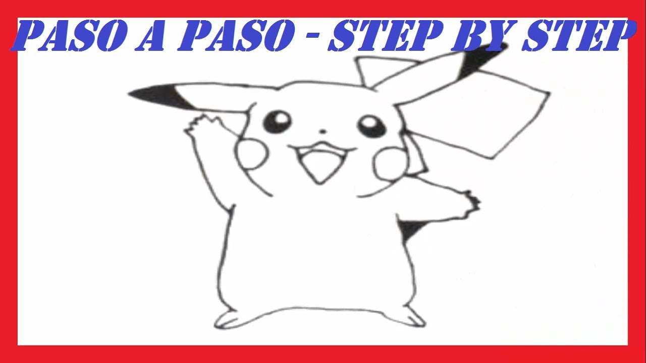 Como dibujar a Pikachu l How to draw Pikachu l Pokemon 