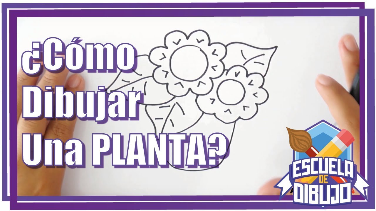 ¿Cómo Dibujar una PLANTA Feliz? - Dibujo de una PLANTA para niños 