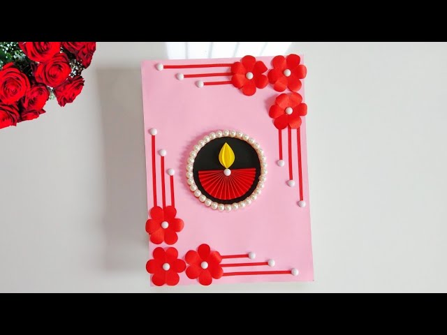 DIY Diwali greeting card | Handmade Diwali card making ideas | How to make greeting card for Diwali 