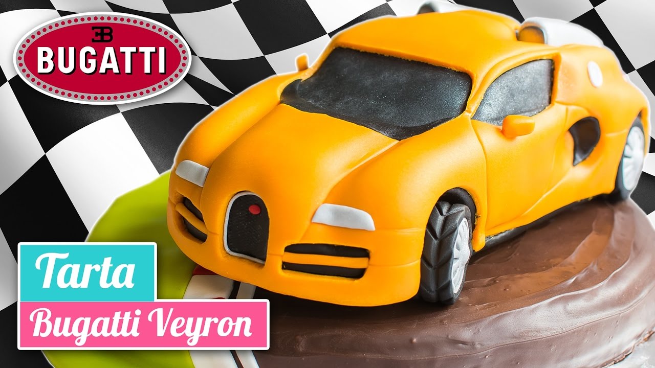 Tarta coche Bugatti veyron 