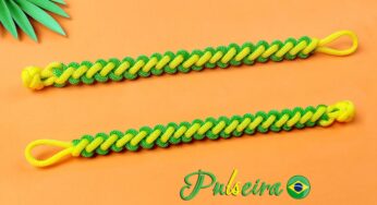 DIY PULSEIRA DA AMIZADE | Macrame/Paracord Friendship Bracelet | APRENDA A FAZER PULSEIRAS EM CASA
